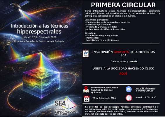 Curso de Introducción a las Técnicas Hiperespectrales 2026